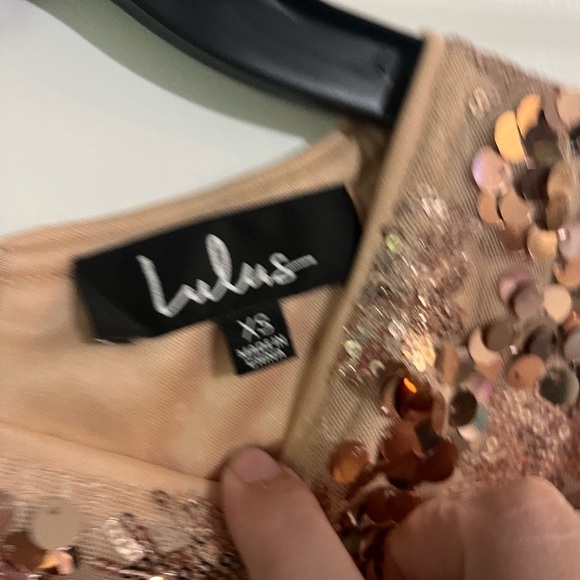 Cheers Rose Gold Sequin Sleeveless Bodycon Dress size xs - Picture 5 of 7